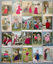 Embossed with Silk Applique Dresses - Lot of 20 cards picture