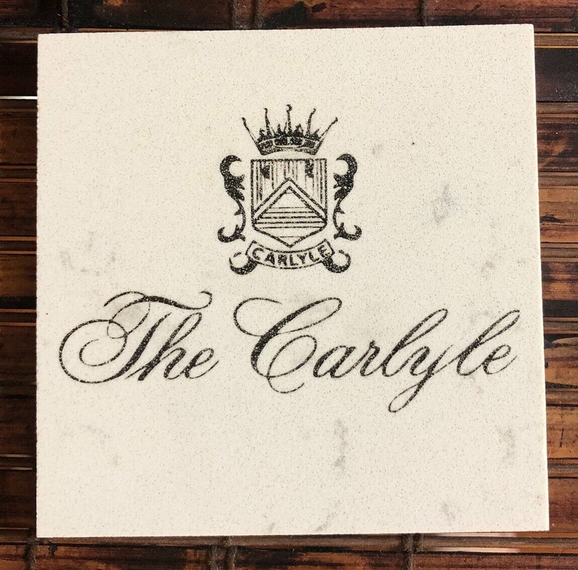 The Carlyle Hotel New York NYC Marble Coaster