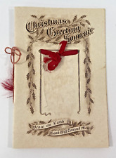 Early 1900s Sunday School Christmas Greeting Souvenir Bethel- Ella Climenhaga picture