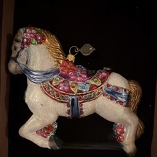 Jay Strongwater Carousel Horse ornament picture