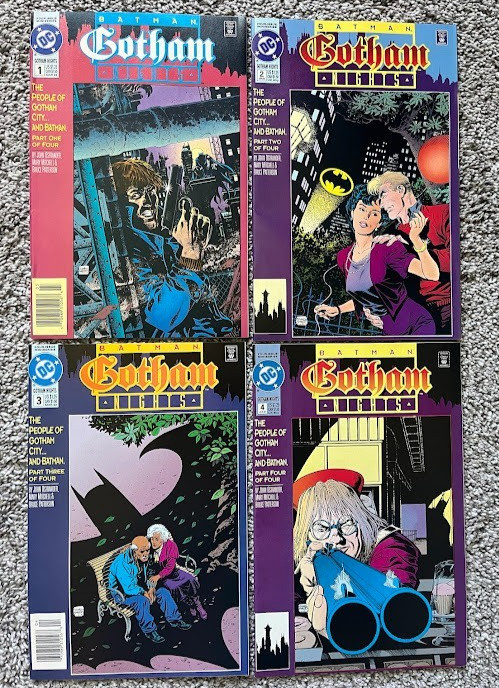 BATMAN GOTHAM NIGHTS COMIC SET # 1-4 DC COMICS 1992 JOHN OSTRANDER BATMAN GOTHAM NIGHTS COMIC SET # 1-4 DC COMICS 1992 JOHN OSTRANDER