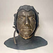 1995 PAR PIC  Mexico “Michael Westmore” Resin Bust with Cybernetic Latex Helmet picture