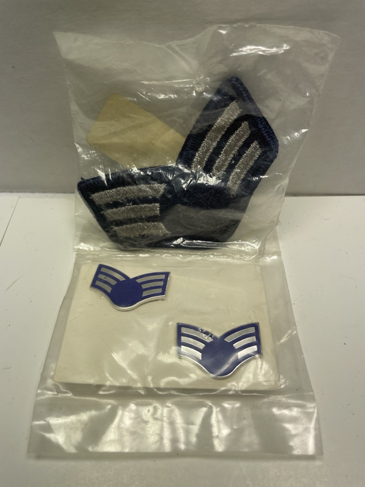 Vintage U.S. Air Force USAF Rank Insignia Chevron Patches & Pins Lot Vintage U.S. Air Force USAF Rank Insignia Chevron Patches & Pins Lot