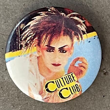Vintage 1984 CULTURE CLUB pin Boy George licensed badge 1