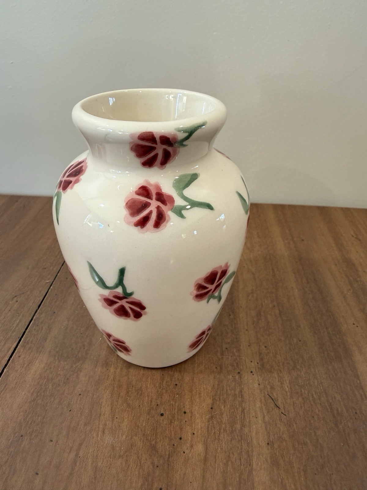 Emma Bridgewater Pottery England, Little Pink Rose Vase Emma Bridgewater Pottery England, Little Pink Rose Vase