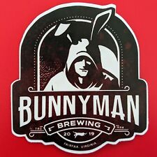 Bunny Man Brewing Company Sticker Craft Beer Brewery Fairfax Virginia VA picture