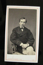 CIVIL WAR ERA US CONSUL HENRY MAY BRENT CDV PHOTO LIMA PERU picture