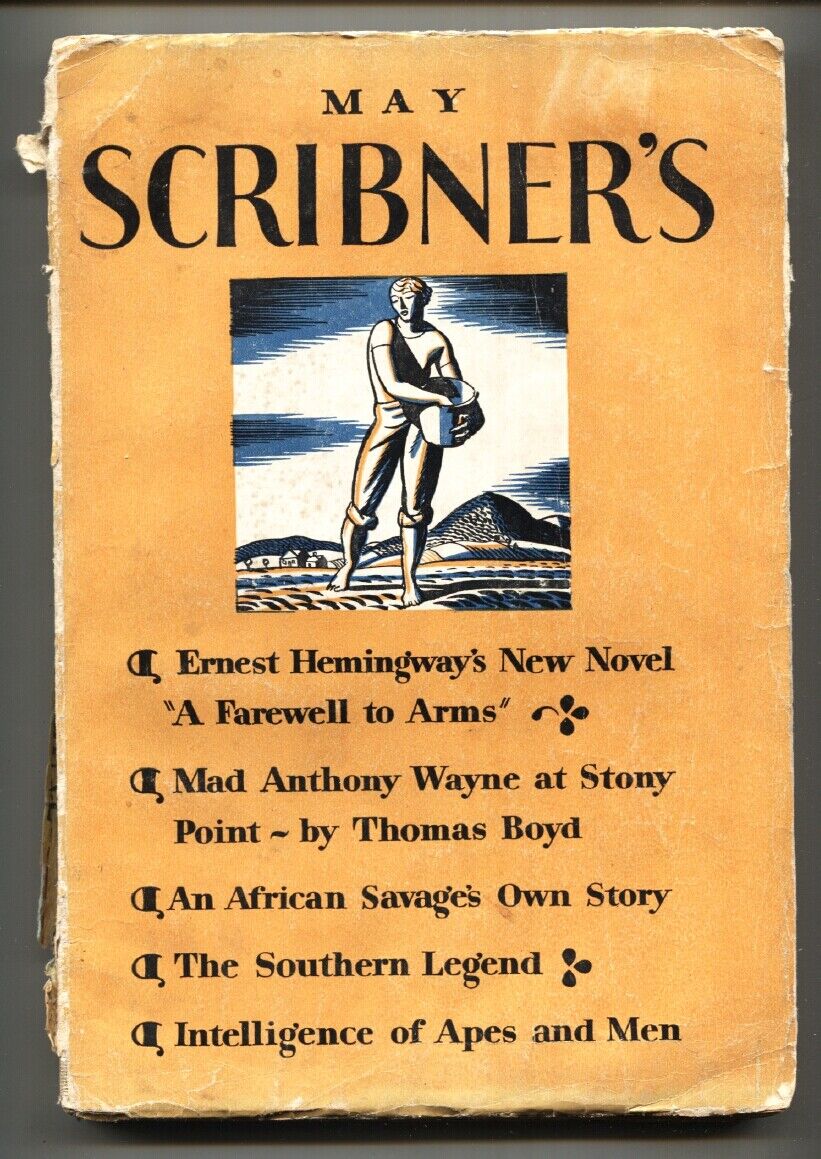 Scribner's Magazine May 1929-1st FAREWELL TO ARMS-HEMINGWAY-RARE
