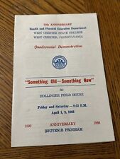 VTG 1966 West Chester University Physical Education 75th Anniversary Program picture
