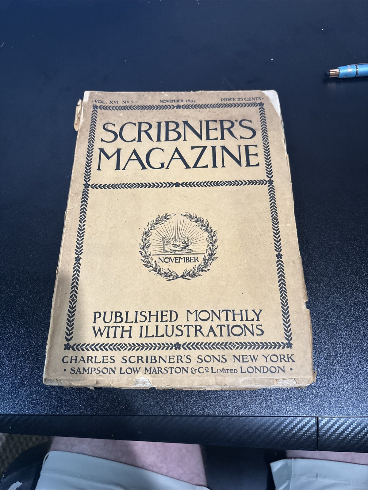 Scribner's Magazine Nov 1894 Vol. XVI No5 Vintage Scribner's Magazine Nov 1894 Vol. XVI No5 Vintage