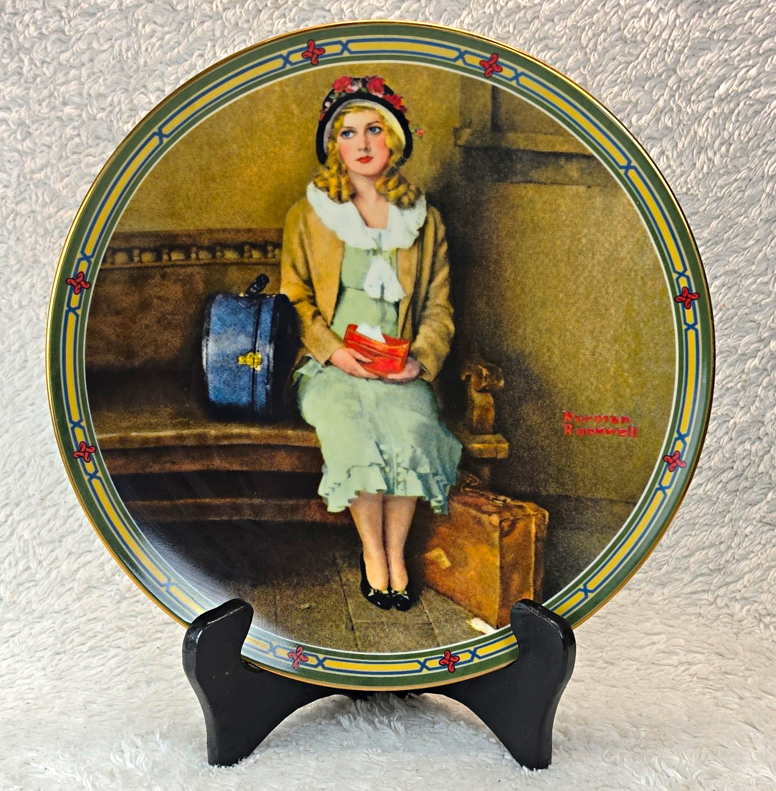 Norman Rockwell A Young Girl\'s Dream 1985 Knowles Collector Plate 1st Issue COA Norman Rockwell A Young Girl\'s Dream 1985 Knowles Collector Plate 1st Issue COA