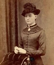 Antique CDV Carte De Visite William Shephard Bridport Victorian lady #39 photo picture