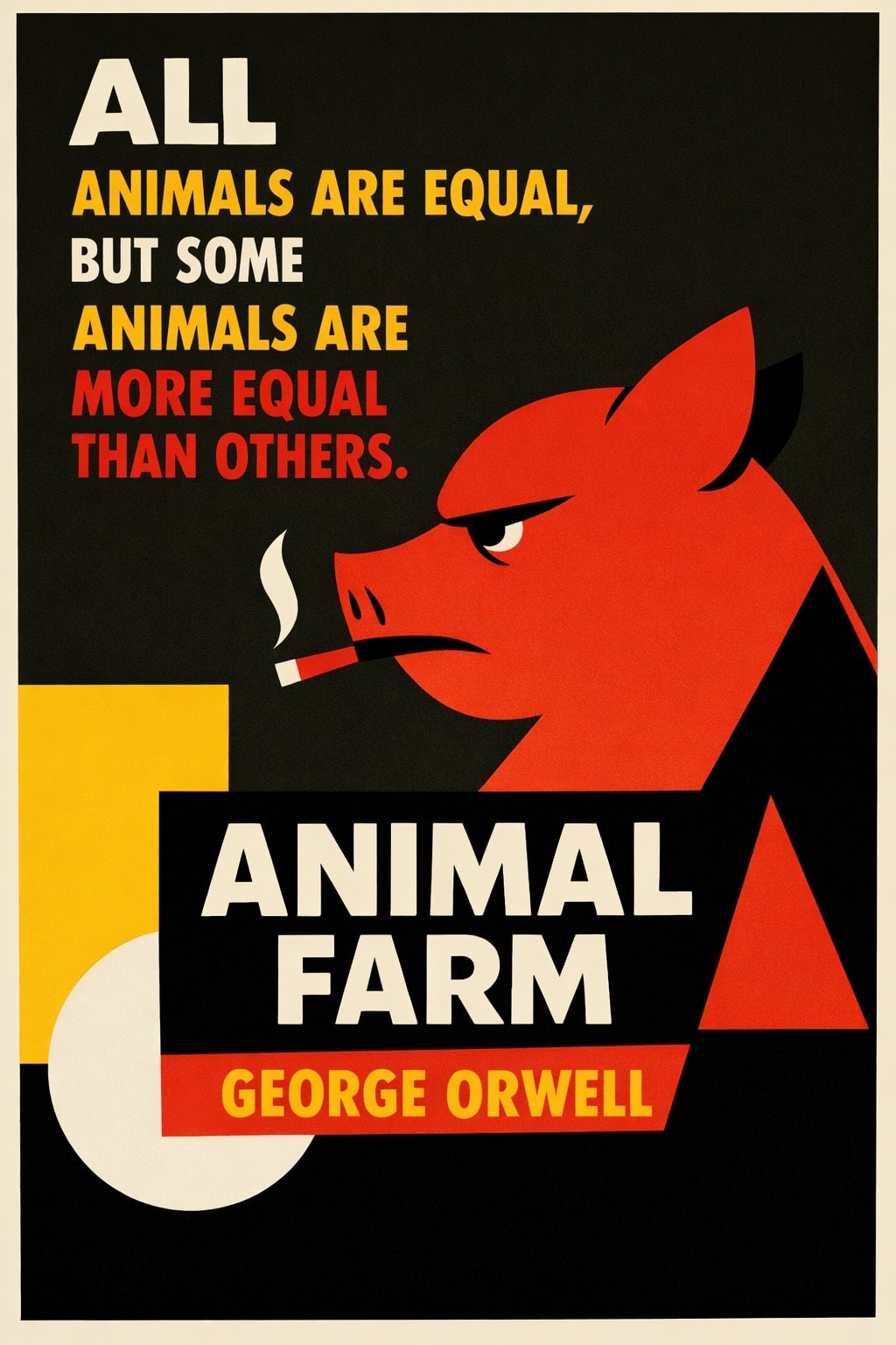 🐷 Animal Farm Poster - George Orwell 🌟 - 24x36” - 200gsm Paper🗞️ Hi-Res💎 🐷 Animal Farm Poster - George Orwell 🌟 - 24x36” - 200gsm Paper🗞️ Hi-Res💎