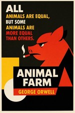 🐷 Animal Farm Poster - George Orwell 🌟 - 24x36” - 200gsm Paper🗞️ Hi-Res💎 picture