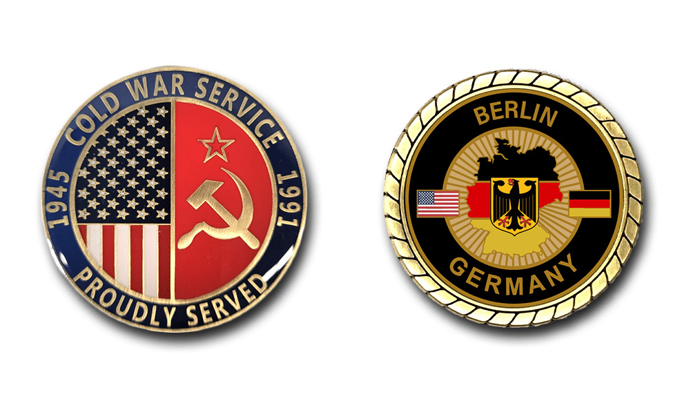 Berlin Germany Cold War Veteran Duty Station Challenge Coin
