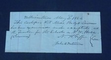 MS TEACHING CERTIFICATION Miss Bridget Quinn - Williamstown Mass. May 2, 1866 picture