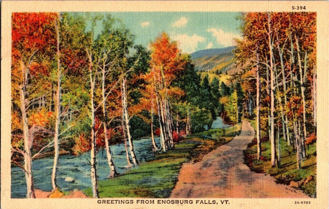 Vintage Postcard 1931 Greetings from Lunenburg, Vermont (VT) *