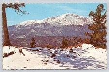 Sanborn Postcard Pikes Peak #3587 Rampart Range Colorado Postmarked 1971 picture