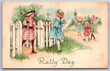 Rally Day Baltimore Maryland MD 1922 Sunday School Invitation Children  Postcard picture