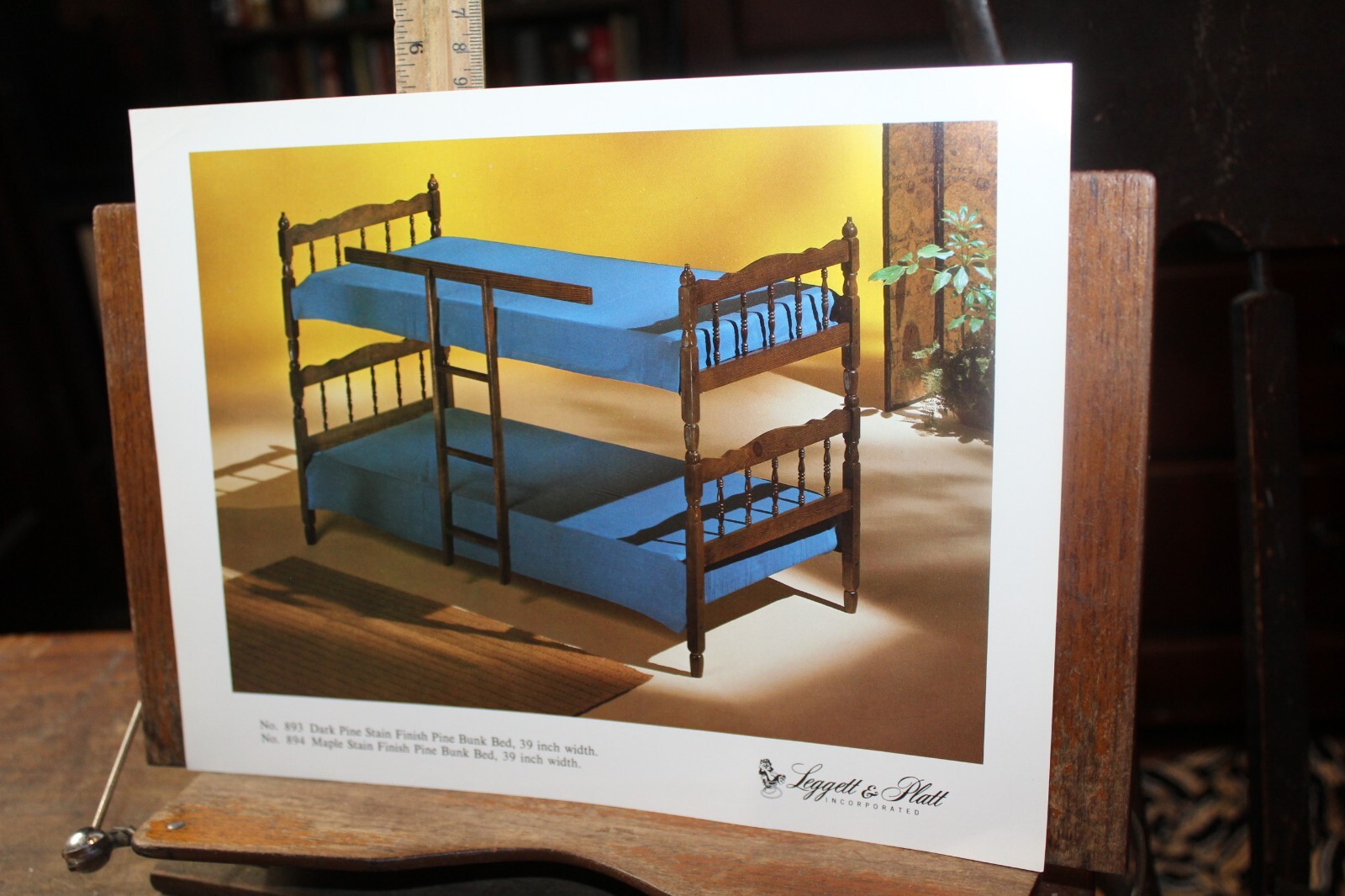 Vintage 1970's Leggett & Platt Furniture One Sheet Brochure Bunk Beds