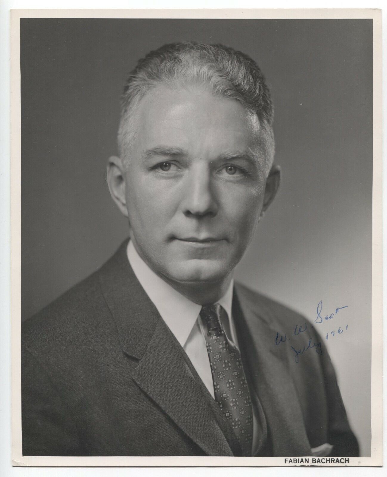 William W. Scott Signed Photo Autographed Signature Doctor Surgeon Urologist