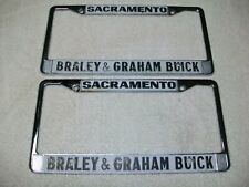 Braley and Graham Buick Sacramento Dealership Metal License Plate Frame  picture