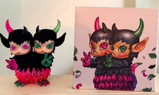 Kennywork Molly Anniversary Vinyl Figure Pink/Green Two-Headed Horned w/ Box picture