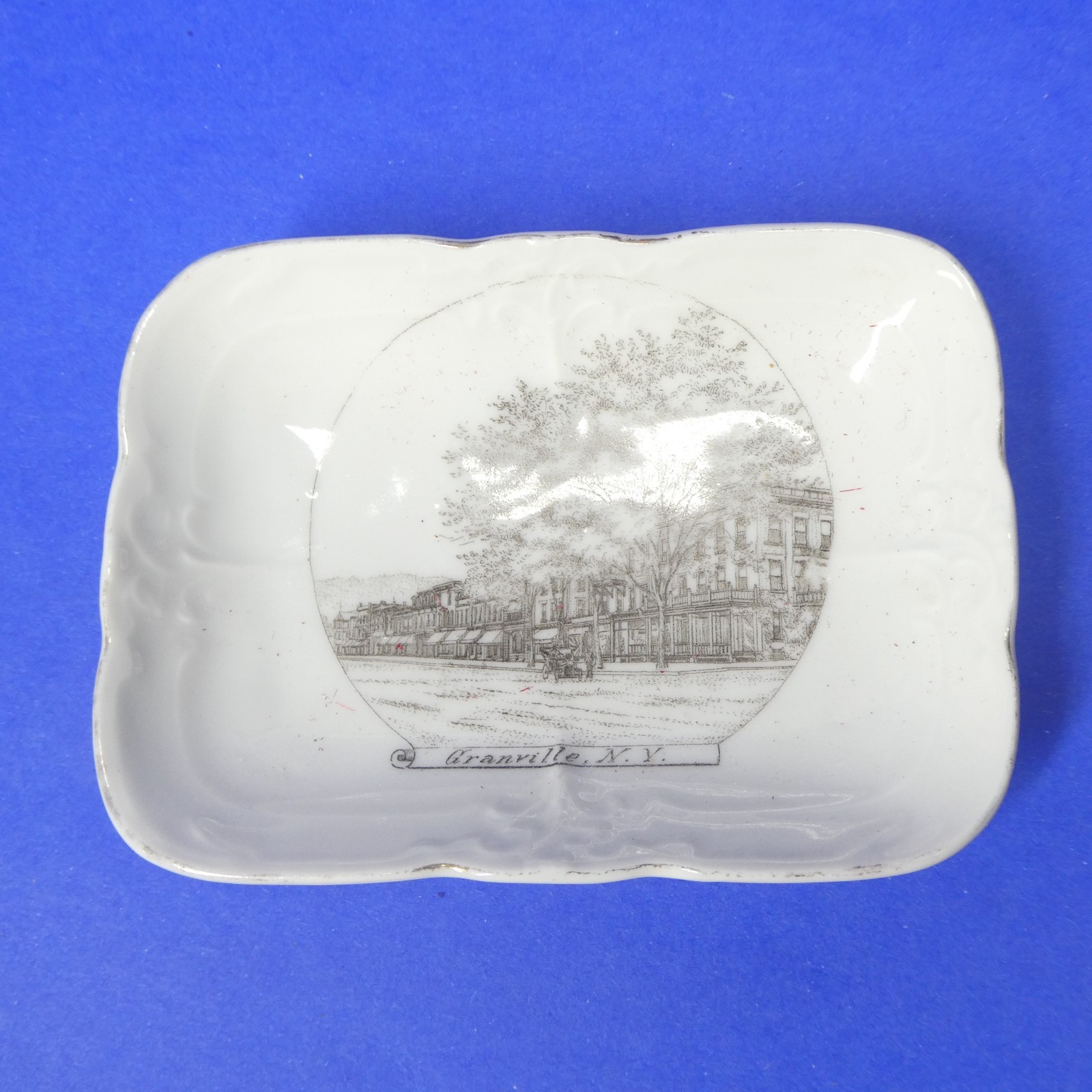 Granville NY Trinket Dish Souvenir Vintage Wheelock Germany for Hickey & Jones
