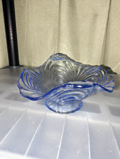 Cambridge Blue Depression Glass, Caprice Pattern Candy Dish picture