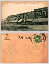 North Vernon Indiana WEST ON O & M AVE Postcard k379 picture