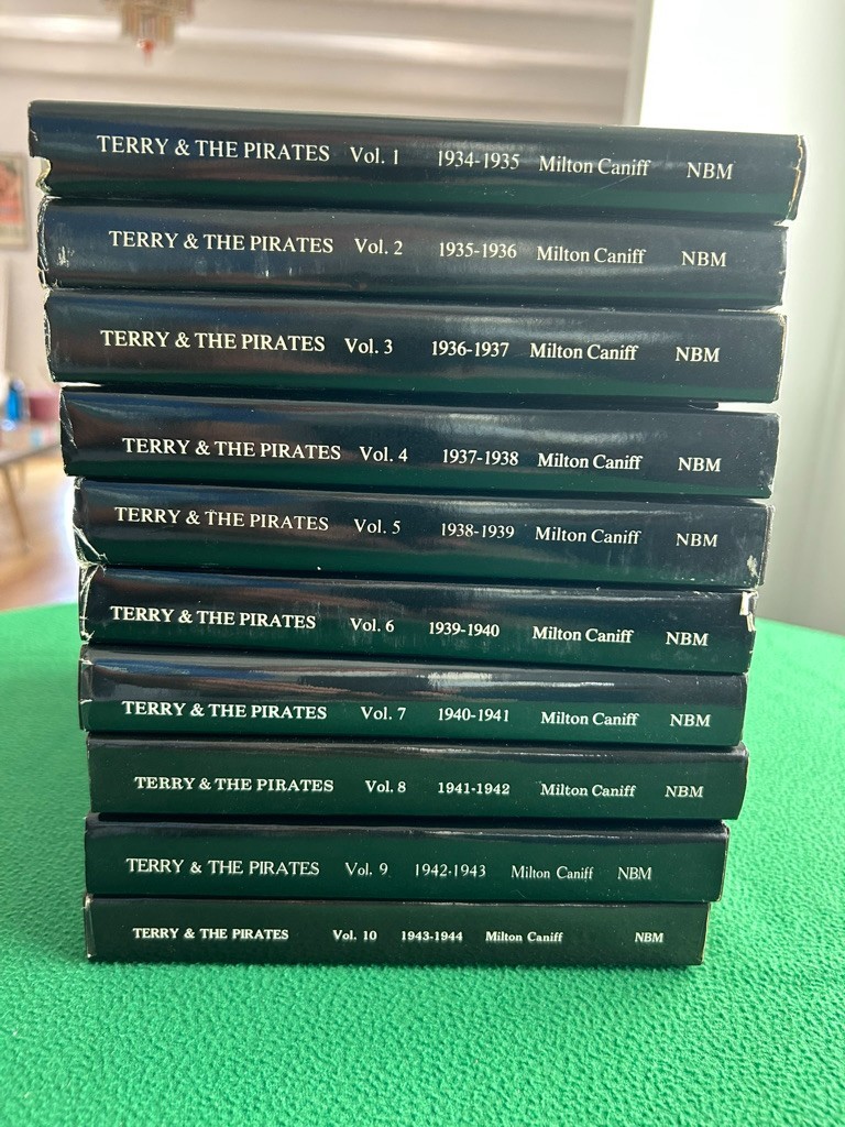 TERRY & THE PIRATES Milton Caniff Vol. 1-10 Flying Buttress Hardcover Lot 1984