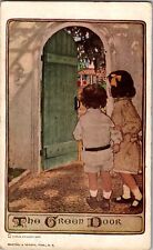 Charles Scribners Sons The Green Door Children Entering c1912 Postcard picture