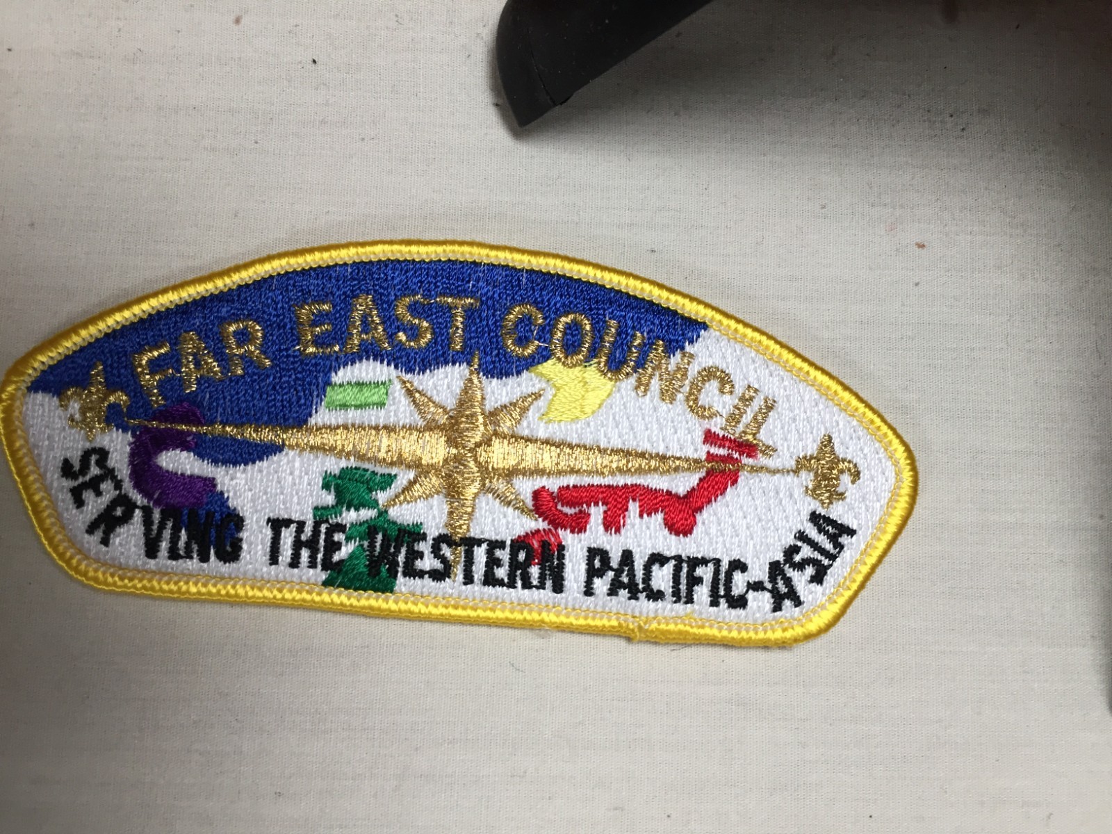 Far East Council GMY yellow boarder BSA CSP Patch Far East Council GMY yellow boarder BSA CSP Patch