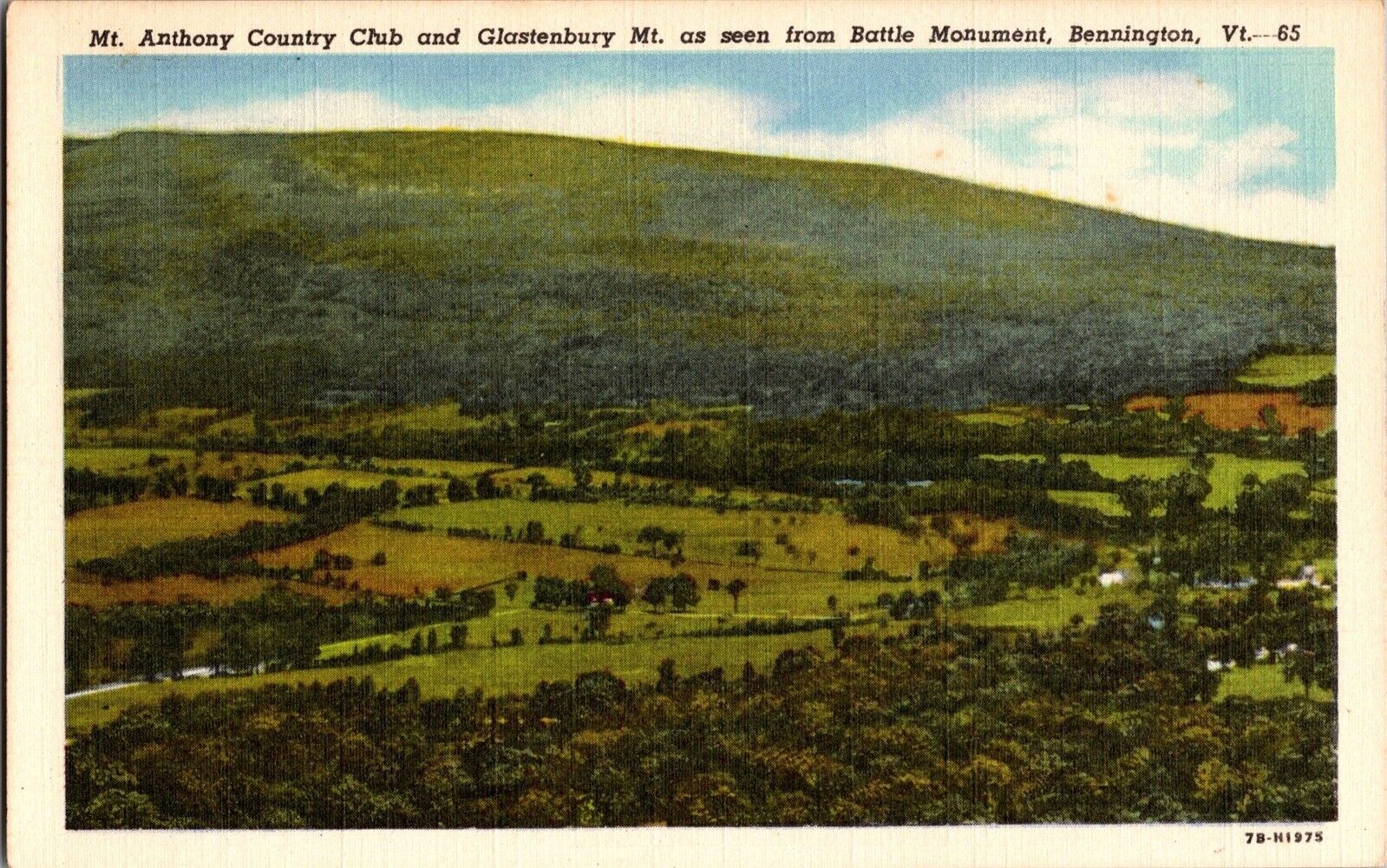 Mt. Anthony Country Club, Glastenbury Mt Bennington VT Vintage Postcard S19