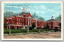 Greensboro North Carolina~St Leo Hospital Street View~PM 1924~Vintage Postcard picture