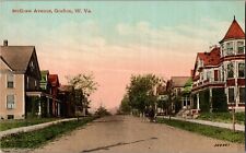 GRAFTON WEST VIRGINIA WV McGraw Avenue Early Street Victorian Homes Postcard picture