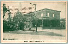 Burke's Hotel Canoga New York NY 1907 DB Postcard B13 picture