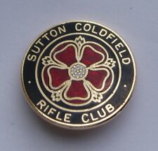 SUTTON COLDFIELD RIFLE CLUB Metal & Enamel Badge SUPERB CONDITION picture