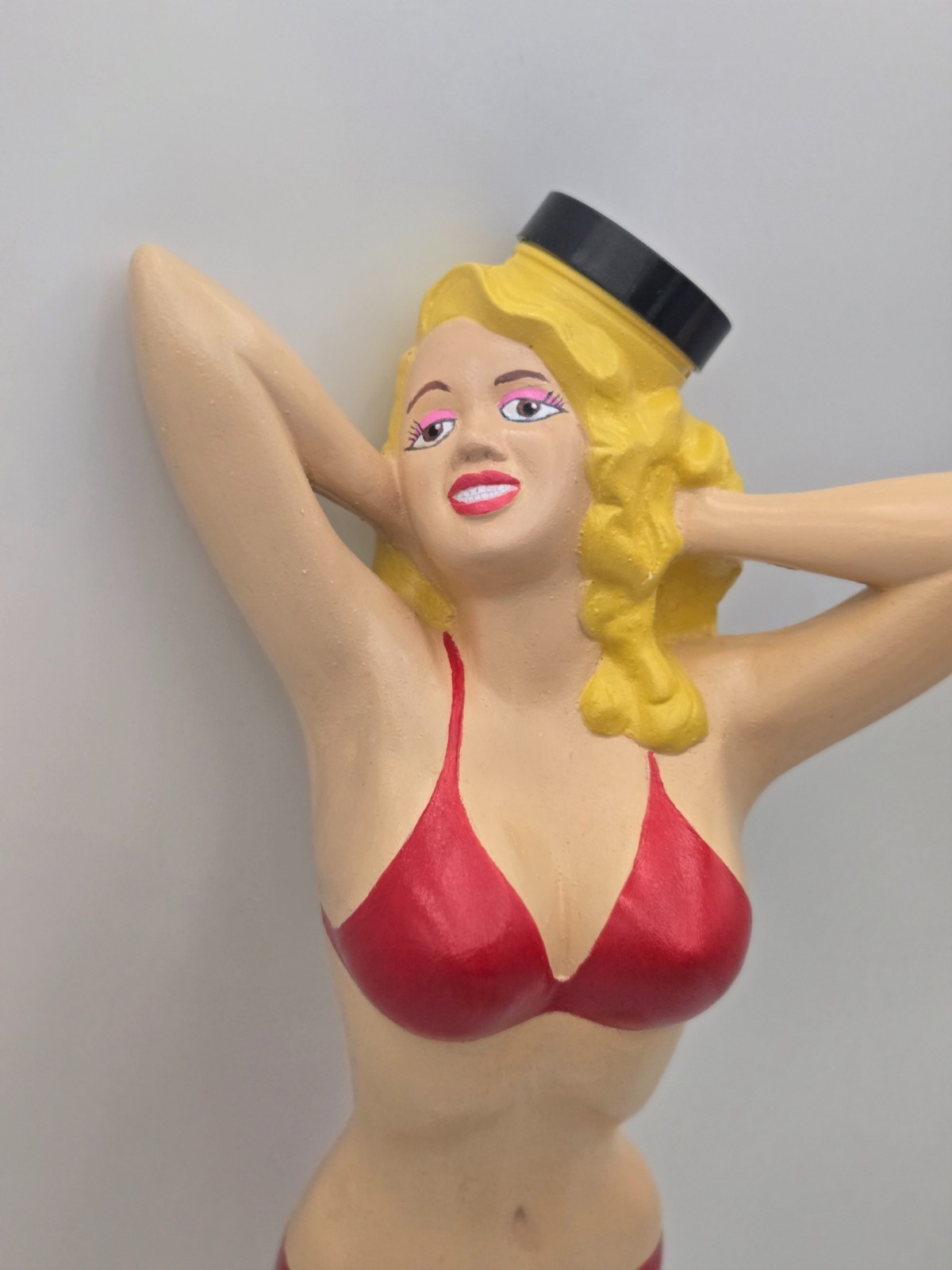 OOAK Restored 1957 Jayne Mansfield Hot Water Bottle Poynter Prods Original Cap