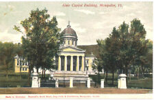 Vintage Postcard - State Capital Montpelier VT w/ 1c Capt. John Smith Stamp picture