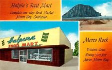 HALPIN'S FOOD MART, MORRO BAY, CALIFORNIA, VINTAGE POSTCARD (SX 39) picture