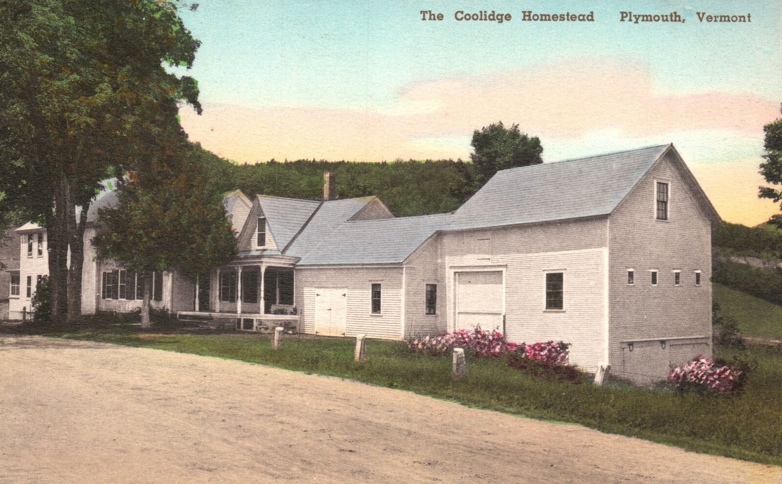 Vintage Postcard The Coolidge Homestead Plymouth Vermont VT Pub. Florence Cilley