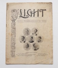 1891 Light Worcester MA Magazine Illustrated Victorian Fashion Advertising Rare picture