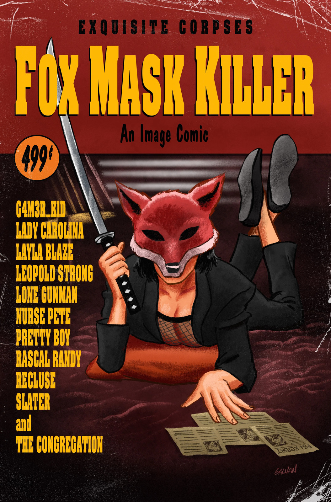EXQUISITE CORPSES FOX MASK KILLER #1 EXCLUSIVE PULP FICTION HOMAGE LTD 400 EXQUISITE CORPSES FOX MASK KILLER #1 EXCLUSIVE PULP FICTION HOMAGE LTD 400