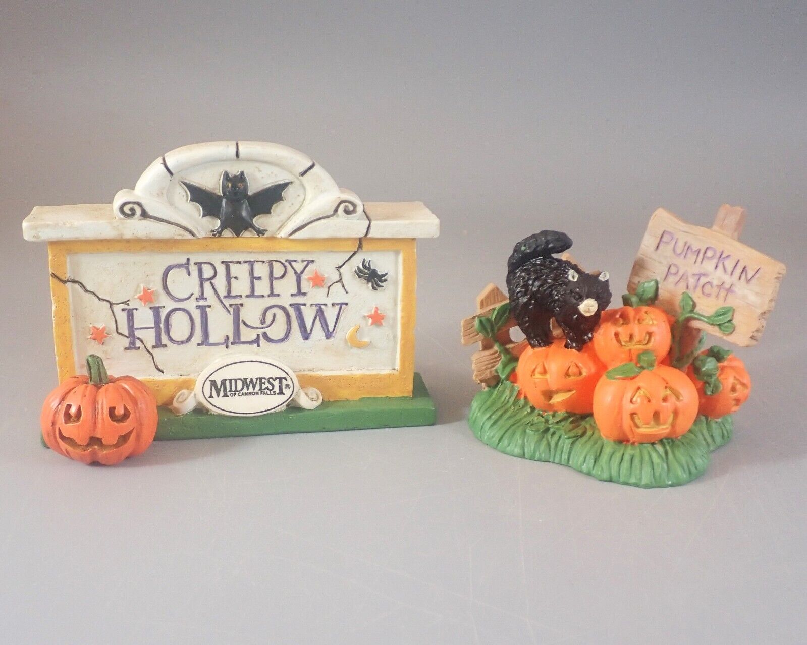 Creepy Hollow Village & Pumpkin Patch Signs Halloween Midwest of Cannon Falls
