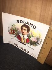Vintage CIGAR Box Label, Rolamo Stanley–Alan Cigar Co. Brookline Mass picture