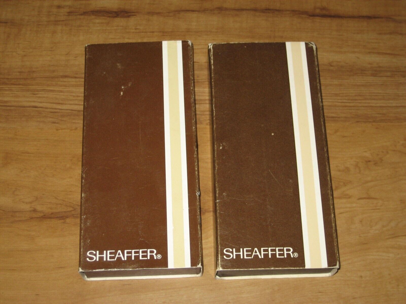 2 Vintage Sheaffer Pen & Pencils Sets In Box-MacMillan Oil Co.,Allentown,PA