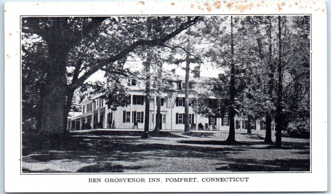 Postcard - Ben Grosvenor Inn - Pomfret, Connecticut