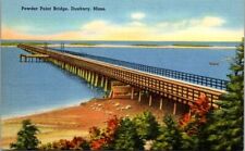 Powder Point Bridge, Duxbury, Mass. postcard  picture