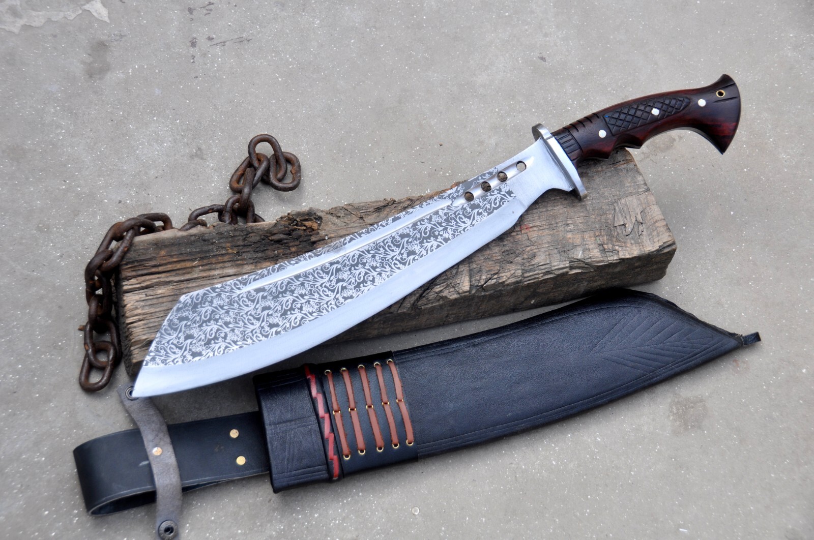 15 inches Dao machete-large knife-Cleaver-Hunting,camping,tactical ...